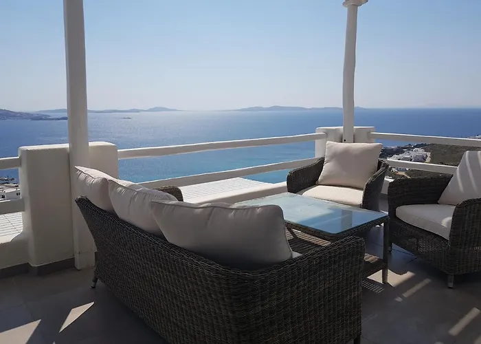아파트 Panoramic View Mykonos 아기오스 스테파노스